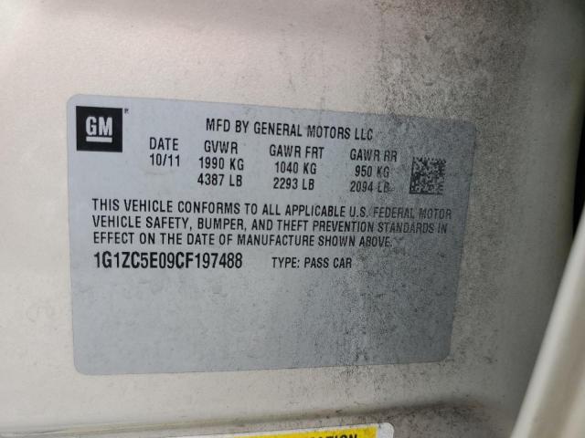 1G1ZC5E09CF197488 - 2012 CHEVROLET MALIBU 1LT 棕色 照片 12