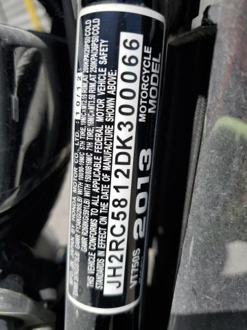 JH2RC5812DK300066 - 2013 HONDA VT750 S BLACK photo 8