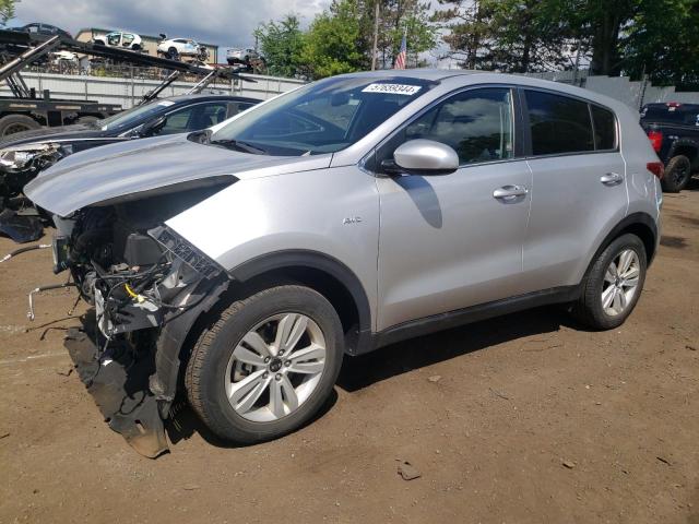 KNDPMCAC1K7573139 - 2019 KIA SPORTAGE LX SILVER photo 1