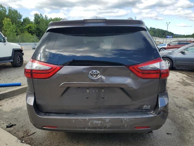 5TDDZ3DC2LS228595 - 2020 TOYOTA SIENNA XLE 灰色 照片 6