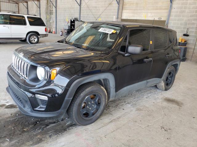 ZACNJAAB3KPK24317 - 2019 JEEP RENEGADE SPORT BLACK photo 1