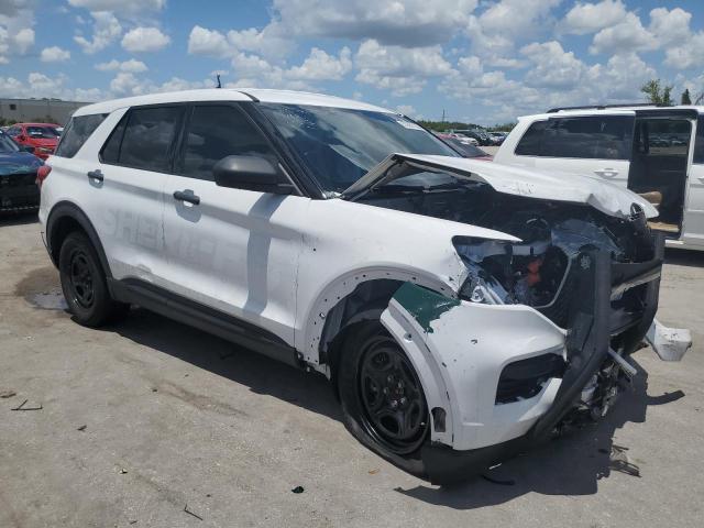 1FM5K8AW1LGC34981 - 2020 FORD EXPLORER POLICE INTERCEPTOR WHITE photo 4