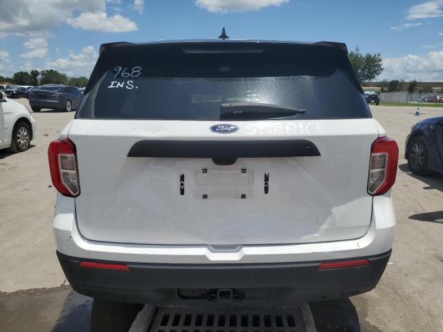 1FM5K8AW1LGC34981 - 2020 FORD EXPLORER POLICE INTERCEPTOR WHITE photo 6