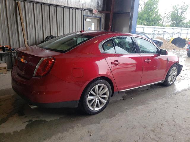 1LNHL9DRXCG800898 - 2012 LINCOLN MKS RED photo 3