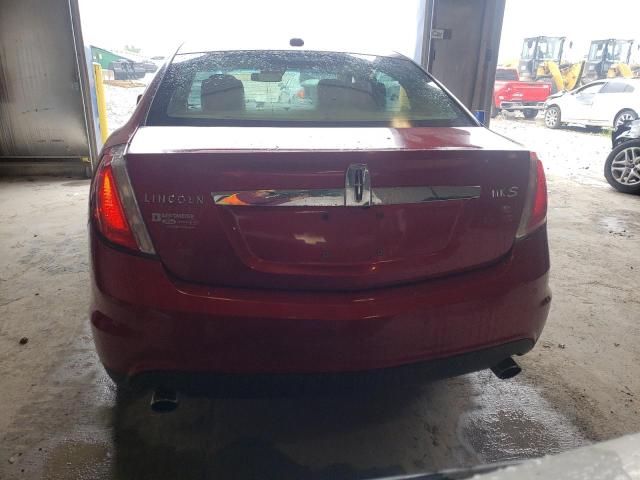 1LNHL9DRXCG800898 - 2012 LINCOLN MKS RED photo 6