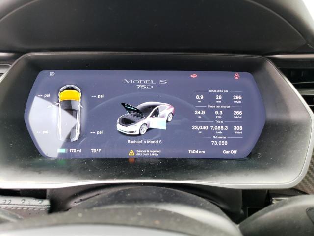 5YJSA1E23JF256769 - 2018 TESLA MODEL S Negro foto 9