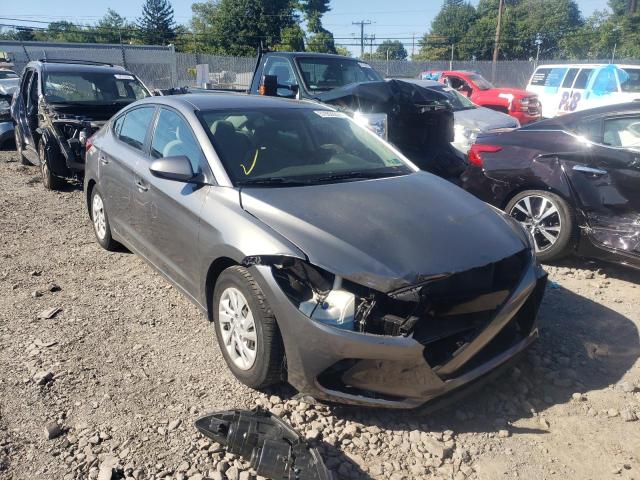 5NPD74LF8JH323446 - 2018 HYUNDAI ELANTRA SE GRAY photo 1