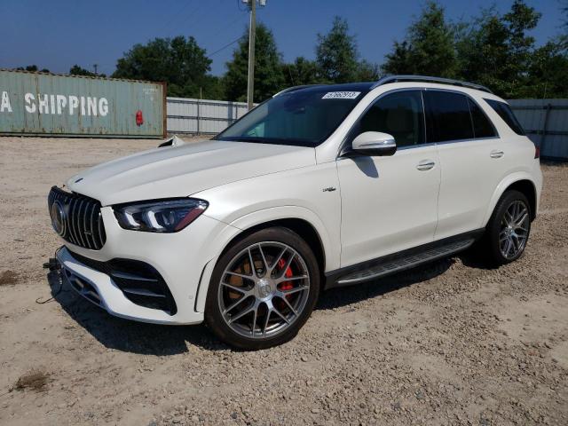 4JGFB6BB5MA443407 - 2021 MERCEDES-BENZ GLE AMG 53 4MATIC WHITE photo 1