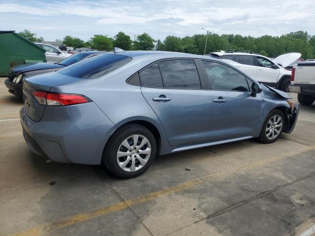 5YFEPMAE8MP233512 - 2021 TOYOTA COROLLA LE BLUE photo 3