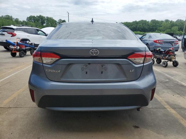 5YFEPMAE8MP233512 - 2021 TOYOTA COROLLA LE BLUE photo 6
