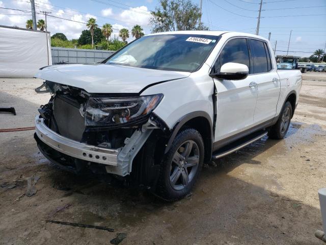 5FPYK3F71NB007087 - 2022 HONDA RIDGELINE RTL WHITE photo 1