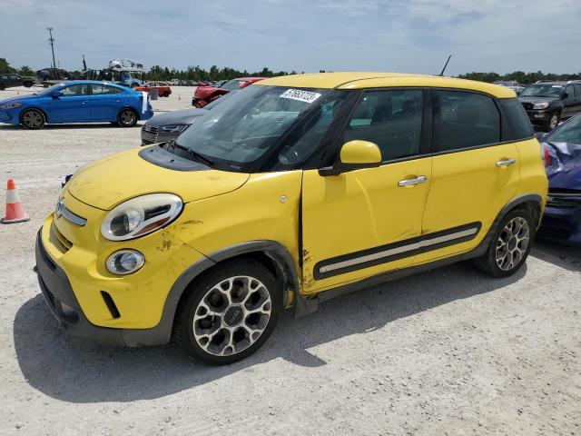 ZFBCFADH0EZ023009 - 2014 FIAT 500L TREKKING YELLOW photo 1