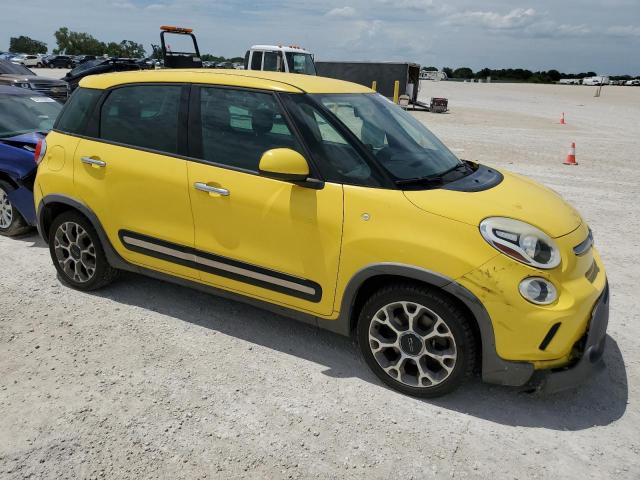 ZFBCFADH0EZ023009 - 2014 FIAT 500L TREKKING YELLOW photo 4