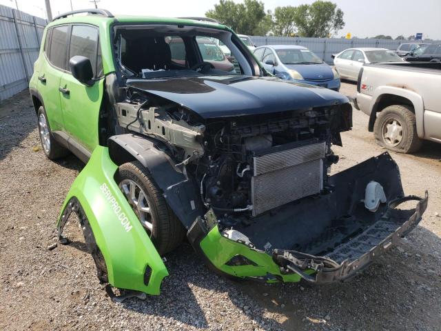 ZACNJBAB5KPK19996 - 2019 JEEP RENEGADE SPORT Կանաչ լուսանկար 1