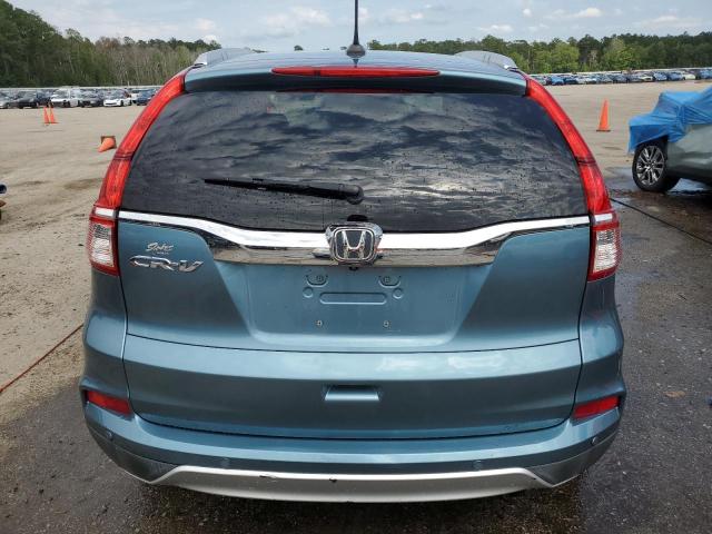 2HKRM3H76FH543427 - 2015 HONDA CR-V EXL BLUE photo 6