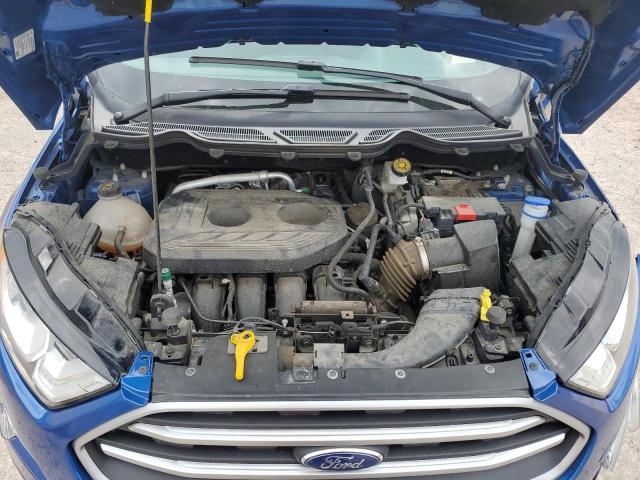 MAJ6P1UL4JC239637 - 2018 FORD ECOSPORT SE BLUE photo 12