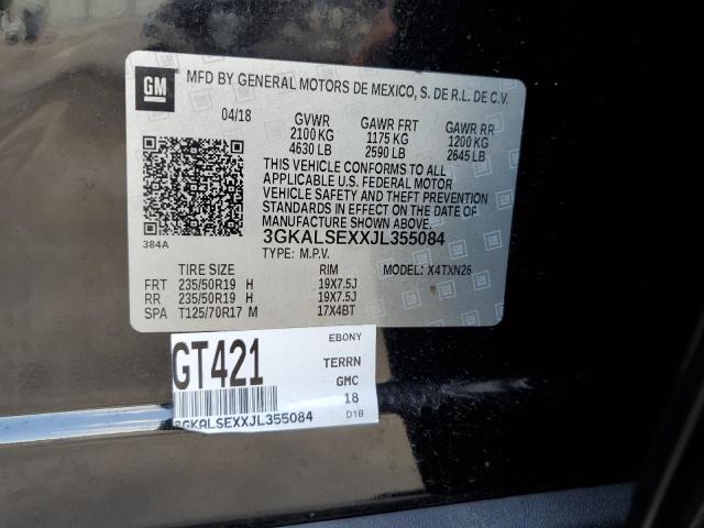 3GKALSEXXJL355084 - 2018 GMC TERRAIN DENALI BLACK photo 13