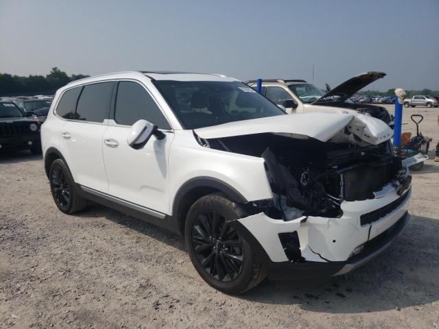 5XYP54HCXLG028425 - 2020 KIA TELLURIDE SX WHITE photo 4