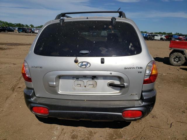 KM8SC73D53U404959 - 2003 HYUNDAI SANTA FE GLS SILVER photo 6