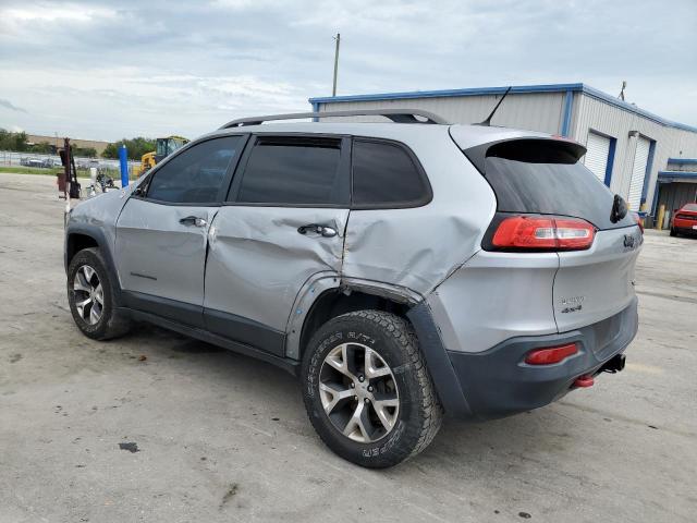 1C4PJMBS2EW215255 - 2014 JEEP CHEROKEE TRAILHAWK SILVER photo 2