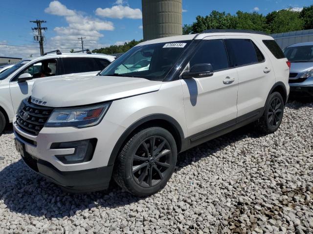 1FM5K8D81HGA64044 - 2017 FORD EXPLORER XLT WHITE photo 1