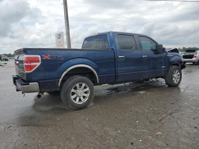 1FTFW1ET2EFA51456 - 2014 FORD F150 SUPERCREW BLUE photo 3