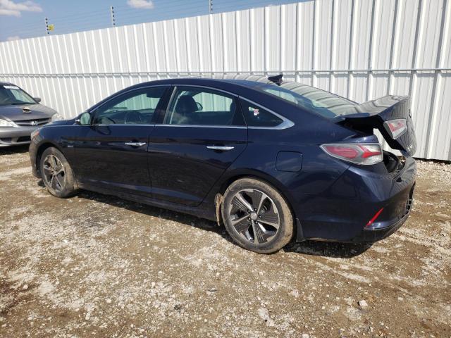 KMHE34L3XJA082837 - 2018 HYUNDAI SONATA HYBRID BLUE photo 2