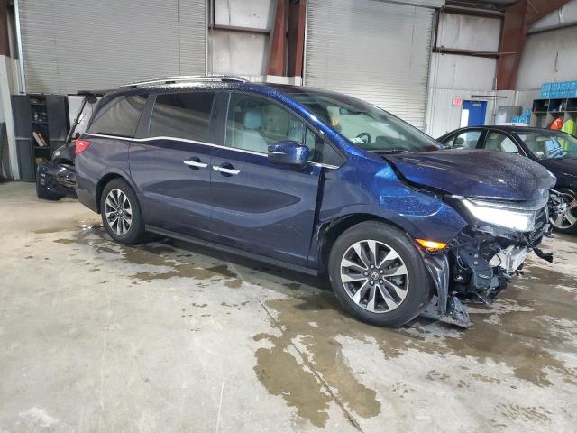 5FNRL6H71NB053950 - 2022 HONDA ODYSSEY EXL BLUE photo 4