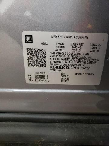 KL4MMCSL0PB136717 - 2023 BUICK ENCORE GX PREFERRED SILVER photo 12