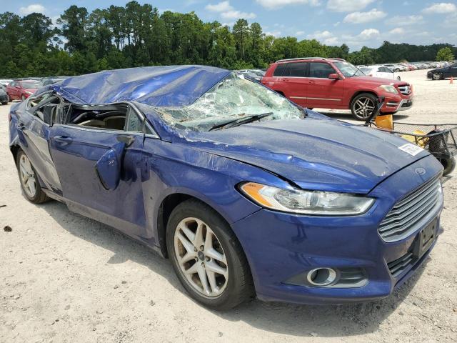 3FA6P0HRXDR360672 - 2013 FORD FUSION SE BLUE photo 4