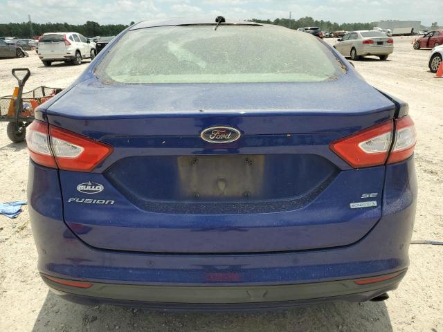 3FA6P0HRXDR360672 - 2013 FORD FUSION SE BLUE photo 6