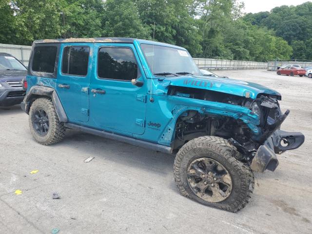 1C4HJXDN2LW158856 - 2020 JEEP WRANGLER U SPORT TEAL photo 4