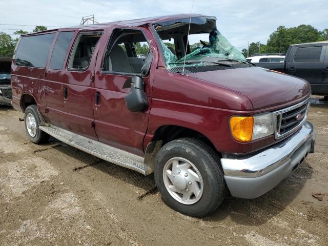 1FBNE31L76HA72569 - 2006 FORD ECONOLINE E350 SUPER DUTY WAGON MAROON photo 4