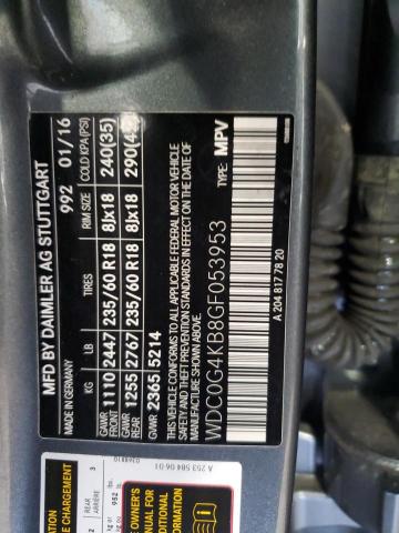 WDC0G4KB8GF053953 - 2016 MERCEDES-BENZ GLC 300 4MATIC GRAY photo 13