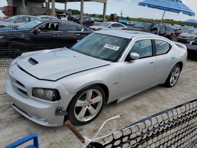 2B3LA73W08H198090 - 2008 DODGE CHARGER SRT-8 SILVER photo 1