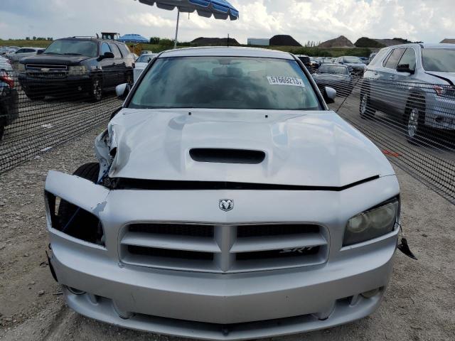 2B3LA73W08H198090 - 2008 DODGE CHARGER SRT-8 SILVER photo 5