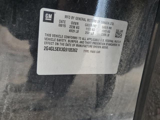 2G4GL5EX3G9105362 - 2016 BUICK REGAL 黑色 照片 12