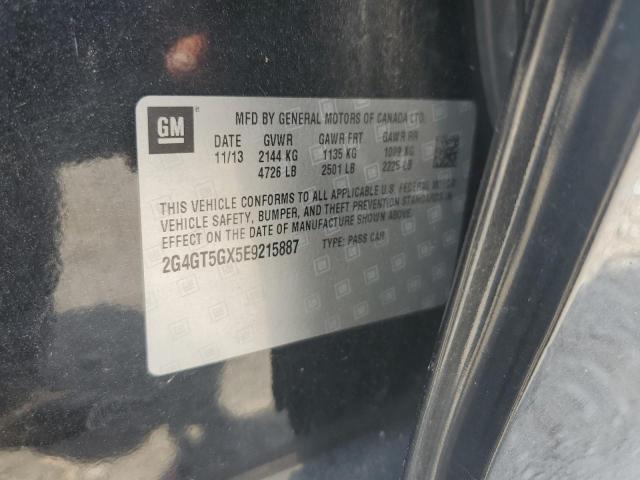 2G4GT5GX5E9215887 - 2014 BUICK REGAL GS Қара фото 12