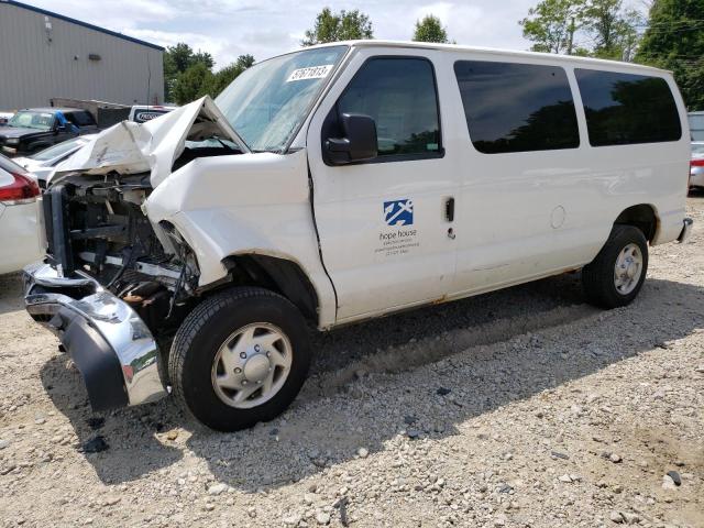 1FBNE3BL3ADA62023 - 2010 FORD ECONOLINE E350 SUPER DUTY WAGON WHITE photo 1