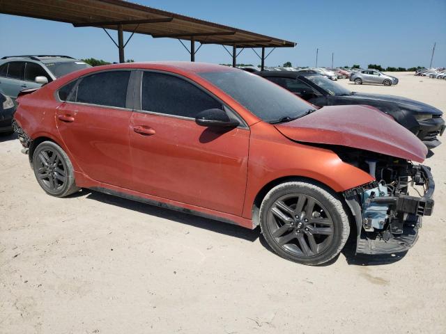 3KPF34ADXME282638 - 2021 KIA FORTE GT LINE ORANGE photo 4