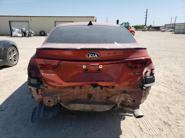 3KPF34ADXME282638 - 2021 KIA FORTE GT LINE ORANGE photo 6