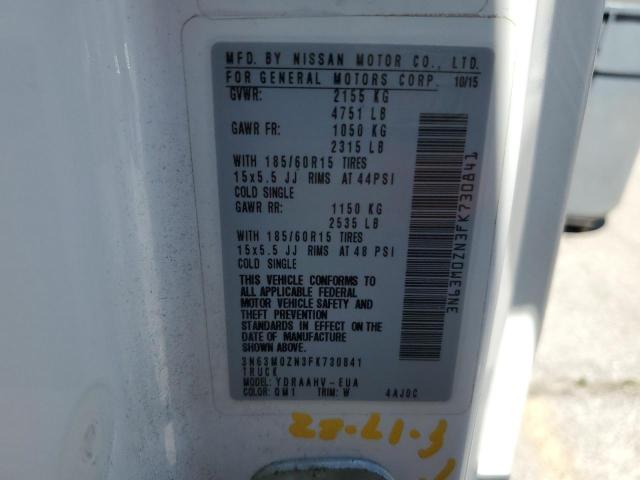 3N63M0ZN3FK730841 - 2015 CHEVROLET CITY EXPRE LT 白色 照片 13