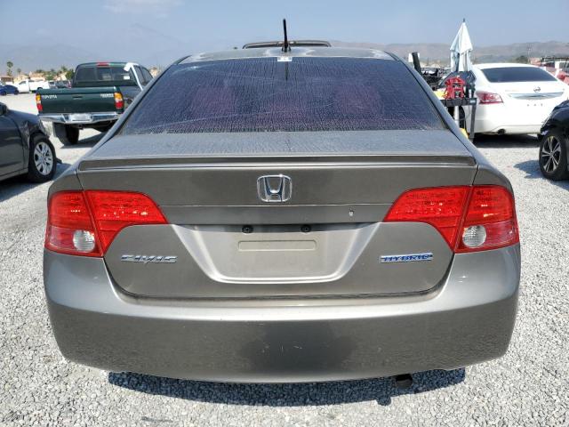 JHMFA36277S021961 - 2007 HONDA CIVIC HYBRID GRAY photo 6