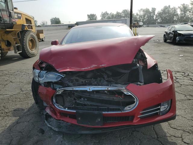 5YJSA1H18EFP44866 - 2014 TESLA MODEL S წითელი ფოტო 5