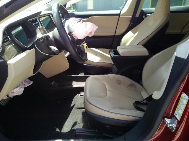 5YJSA1H18EFP44866 - 2014 TESLA MODEL S წითელი ფოტო 7