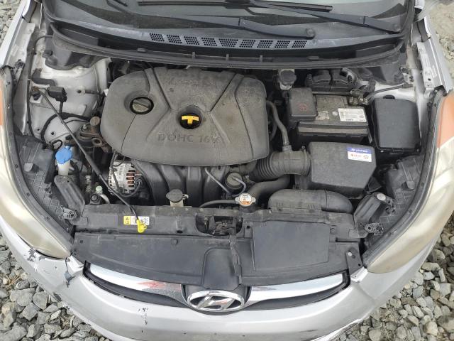 KMHDH4AE9DU530571 - 2013 HYUNDAI ELANTRA GLS SILVER photo 11