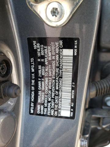 SHHFK7H46HU208402 - 2017 HONDA CIVIC SPORT 灰色 照片 12