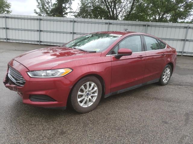 3FA6P0G78GR223105 - 2016 FORD FUSION S RED photo 1