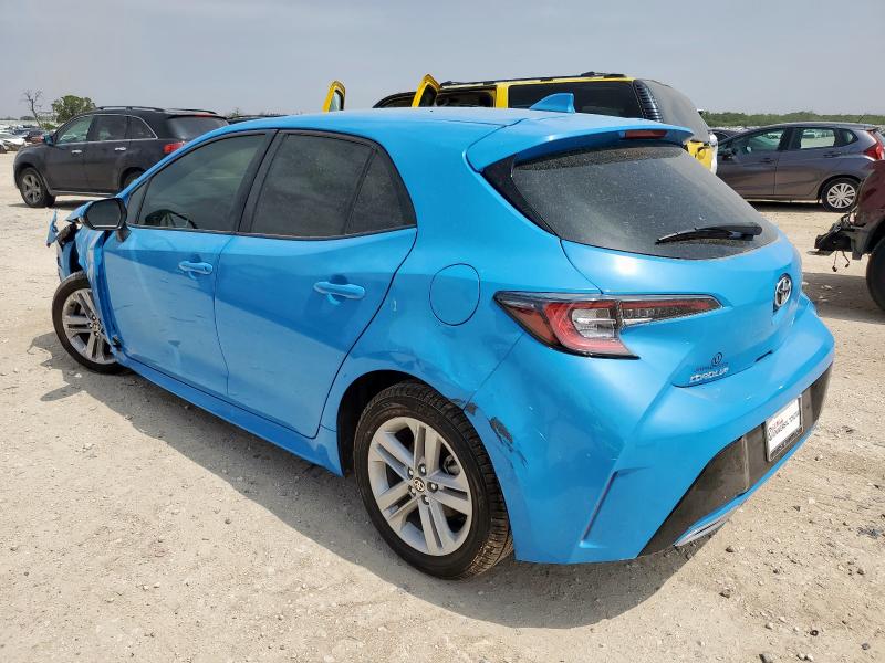 JTND4MBE9N3181123 - 2022 TOYOTA COROLLA SE BLUE photo 2