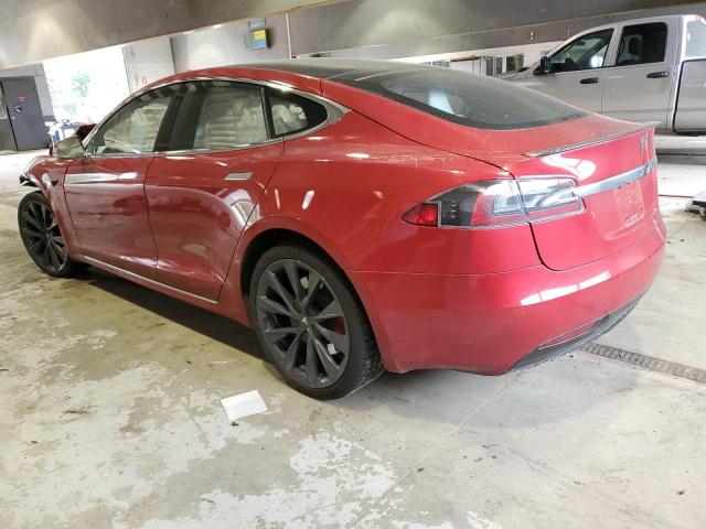 5YJSA1E43MF426361 - 2021 TESLA MODEL S წითელი ფოტო 2